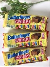 3 packs Butterfinger Crisp Fun Size Hydrogenated Original Recipe/ EXP 02/2020