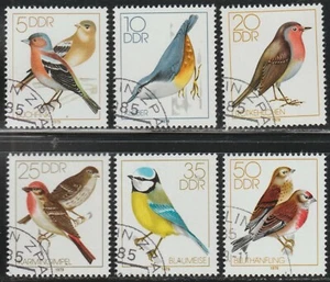 DDR 1979 SC# 1976 - 1981 - Song Birds - Complete Set of 6 Stamps Used Lot # 148 - Picture 1 of 1