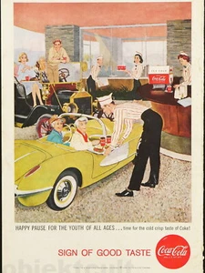 1958 Coca Cola Magazine Anuncio, Publicidad, Eslogan: Signo de buen gusto, 17cm X 25cm - Imagen 1 de 6