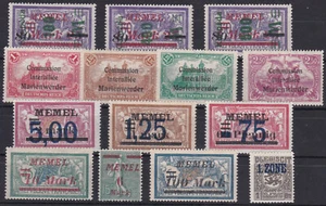 Briefmarken ABSTIMMUNG, Memel, Danzig, 5 Karten, Alles * Ungebraucht Falz - Picture 1 of 5