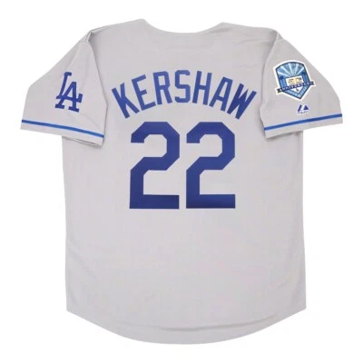 Clayton Kershaw 2008 Los Angeles Dodgers Road 50 aniversario Jersey para hombre (S-3XL) Foto 1 de 4