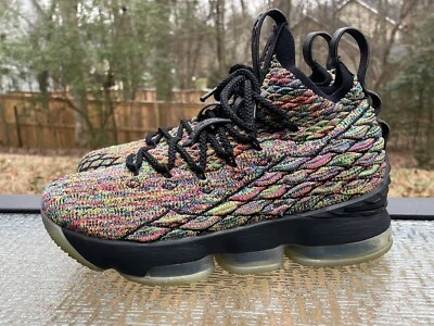 Tenis de baloncesto Nike Lebron 15 XV talla 5 juveniles 922811 901 guijarros afrutados Foto 1 de 4