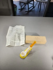 Ferit Urersoy Pure Block EL-IS Meerschaum Tobacco Smoking Pipe W/ Box, Stand & - Picture 1 of 11