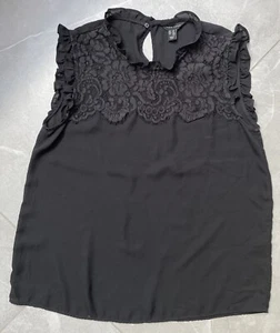 H&M Black Top Lace Size 14 - Picture 1 of 8