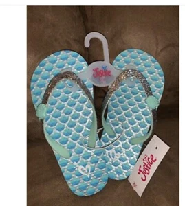 JUSTICE FLIP FLOPS SIZE 12 MERMAID SHIMMER SUPER CUTE ACCESSORY!! - Picture 1 of 2