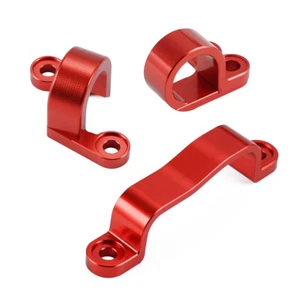 NICECNC Brake Hose Guide Clamp Set For Honda CRF 450R CRF450X CRF250R Red - Picture 1 of 7