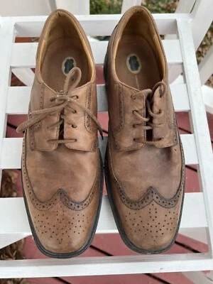 Zapatos Dr Comforts Punta de Ala Cuero Marrón Talla 13 Hombre’s 8320 Usados Foto 1 de 4