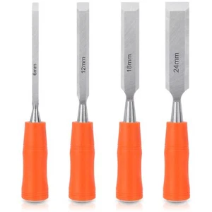 4 Piece Wood Chisel Sets Woodworking Tools Set Wood Chisels For Woodworking With - Picture 1 of 7