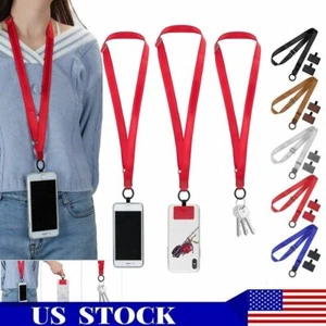 Adjustable Universal Cross Body Phone Lanyard Nylon Patch Mobile Phone Strap - Photo 1 sur 15