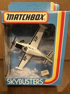 Matchbox Skybusters SB-19 Piper Comanche XP White New in Package Z106 - Picture 1 of 8