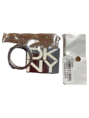 DKNY Portachiavi Donna Argento Logo Elegante Metallo - Immagine 1 di 4