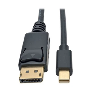 Tripp Lite Mini DisplayPort to DisplayPort Adapter Cable 4K M/M Black 3ft - Picture 1 of 7