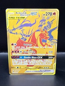 Pokémon Reshiram & Charizard GX SM247 Sm Holo - Picture 1 of 6