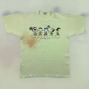 Camiseta De Colección Años 90 Peanuts Lucy Grateful Dead Parodia Novedad Ácida Adulto L Verde EE. UU. - Imagen 1 de 6