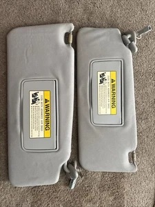 2007-2012 Acura RDX Sun Visors Set Driver Passenger Cloth OEM Gray ORIGINAL - Picture 1 of 21