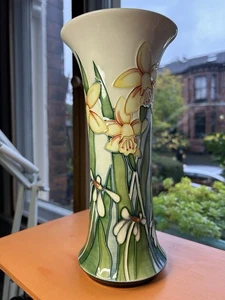 Moorcroft Keramik Besteck grüne Vase Nicola Slaney 10" limitierte Auflage 38/150 top - Bild 1 von 12