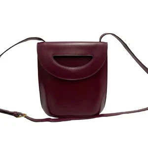 CELINE Shoulder Bag Box scarf wine-red 26952 - Picture 1 of 9