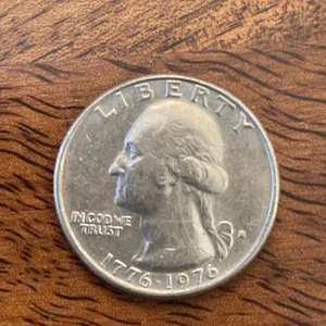 1776-1976 D US Bicentennial Quarter, Rare filled Mint Mark - Picture 1 of 3