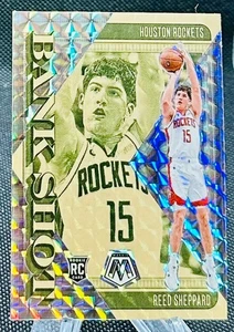 2024-25 Panini Mosaic Bank Shot Silver Mosaic Prizm Reed Sheppard Rockets Rc #1 - Picture 1 of 2