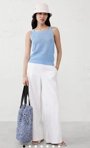 $50 Banana Republic White Sweater Tank Top Women Brand New - Picture 1 of 7