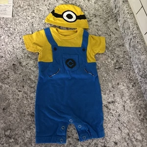 Universal Studios Despicable Me Minion Costume One Piece Size 6 Months - Picture 1 of 6