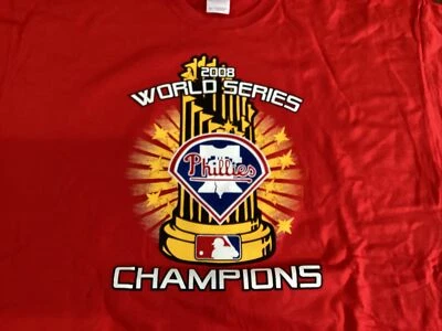 Vintage Philadelphia Phillies 2008 World Series champions shirt red 2XL NOS - Image 1 of 4