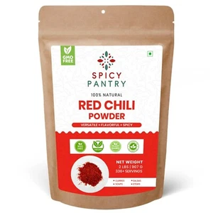Chile rojo en polvo - especias molidas 100 % puras y naturales - calidad premium - 2 libras - Imagen 1 de 3