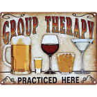 Group Therapy Practised Here Aluminium Metal Signs Car Sales Shop Garage
