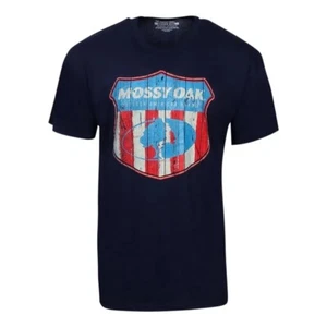 Mossy Oak T-Shirt Navy American Outdoor By Staghorn Creek American Flag - Bild 1 von 4