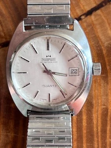 Vintage Pierpont Swiss Made Quartz Uhr mit Raketenwerfer auf der Rückseite - Bild 1 von 9
