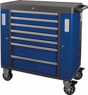 Projahn Werkstattwagen blau SPACE 7 Schubfächer + Werkzeugbestückung 320-teilig - Bild 1 von 4