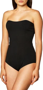 Music Legs Damen trägerloser Body, schwarz, Einheitsgröße - Bild 1 von 2