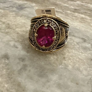 Anello Filato Veterano CZ venditore USA USN Stati Uniti Marina USA USN Acciaio Inox - Foto 1 di 7