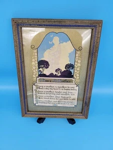Vintage I Have A Mother Motto Style Art Deco Print & Poem BY Williams 11 x 8" - Picture 1 of 9