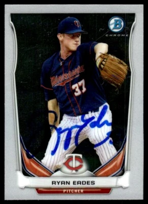 2014 Bowman Chrome Baseball Ryan Eades Minnesota Twins #BCP8 Signed - Image 1 of 2
