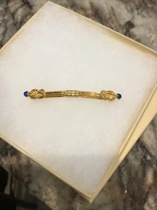 1/20 12K Gold Filled Vintage Anson Collar Bar /Blue Points #2 - Picture 1 of 4