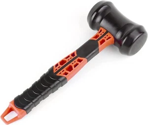 Heavy Duty Mega Mallett Non Slip Grooved Handle Peg Tent Hammer with Peg Remover - Picture 1 of 6