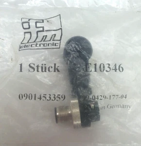 IFM E10346 Four Pin Male Right Angle Connector - Picture 1 of 2