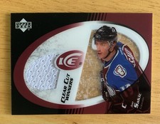 2003/04 Upper Deck Ice Clear Cut Winners Game-Worn Jersey #CC-JS Joe Sakic