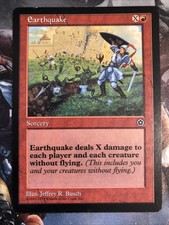 1x Earthquake Portal Second Age LP Red MTG Magic the Gathering x1 MKE