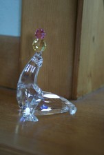 SWAROVSKI CRYSTAL #A7661 SEAL w/ BALANCING  BALLS NEW w/ BOX & COA