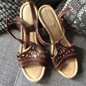 Rockport brown Wedge Sandals Size 7
