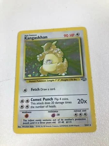 Kangaskhan 5/64 Holo Raro Ligeramente Jugado LP Jungle Set Tarjeta Pokémon 1999 WOTC - Imagen 1 de 6