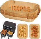 100x Air Fryer Liners Disposable Paper Liners Non Stick Parchment for Ninja Dual