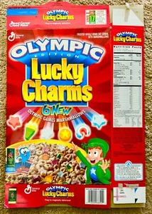 1996 Olympic Edition Glücksbringer Müsli 20oz Box - leer - Bild 1 von 2