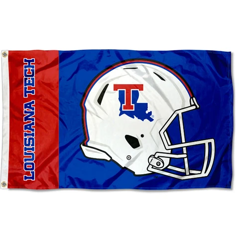Louisiana Tech Bulldogs Football Helmet Flag Large 3x5 Cover