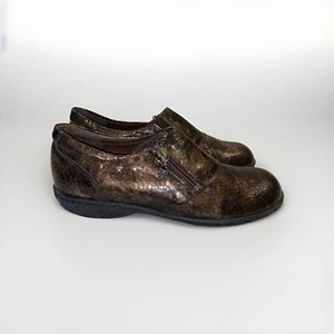 Helle Comfort PIER Leather Lightweight zip elastic loafers reptile loafer SPAIN - Picture 1 of 9