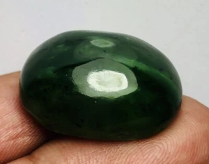 40carats Nephrite Top quality Cabchon Natural Gemston@AFG - Picture 1 of 7