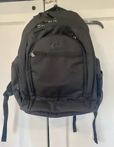 Quiksilver Large Backpack Black Multi-Pocket Utility Laptop Book Bag Insulated - Picture 1 of 14