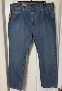 Polo Ralph Lauren Men’s 44BIG X 32L Hampton Relaxed Straight Stretch Blue Jeans - Picture 1 of 17